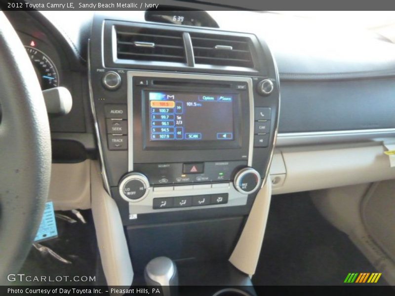 Sandy Beach Metallic / Ivory 2012 Toyota Camry LE