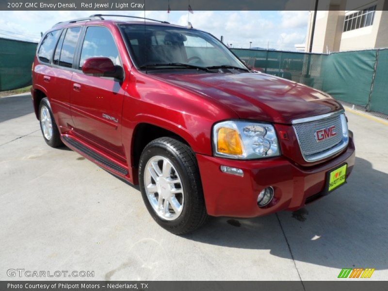Red Jewel / Light Gray 2007 GMC Envoy Denali