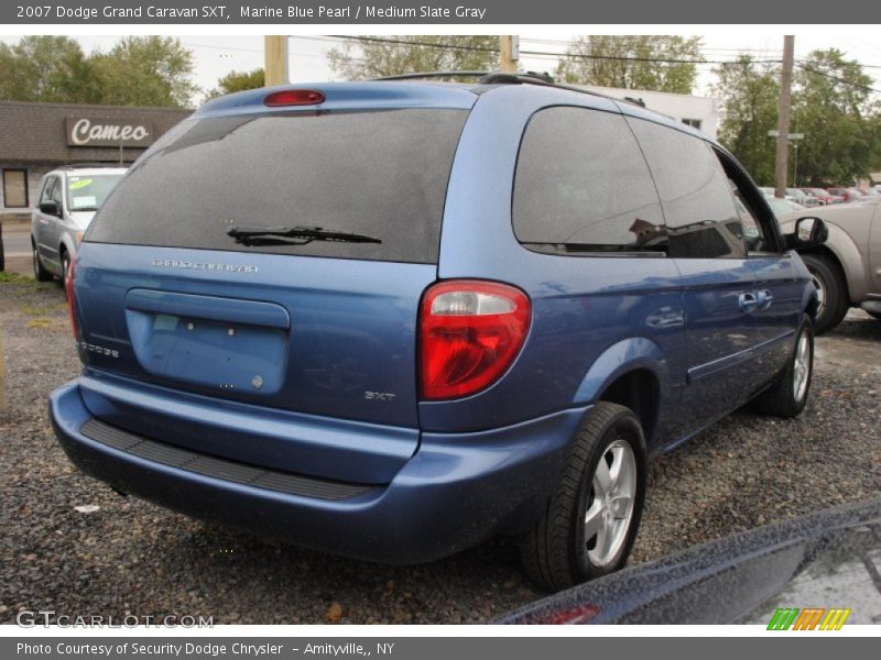 Marine Blue Pearl / Medium Slate Gray 2007 Dodge Grand Caravan SXT
