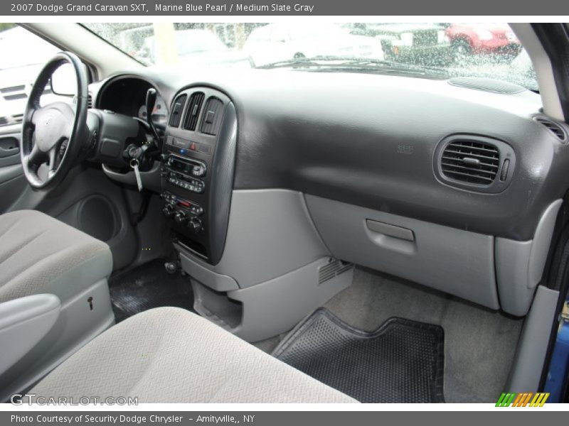 Marine Blue Pearl / Medium Slate Gray 2007 Dodge Grand Caravan SXT