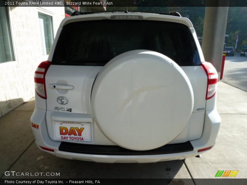 Blizzard White Pearl / Ash 2011 Toyota RAV4 Limited 4WD
