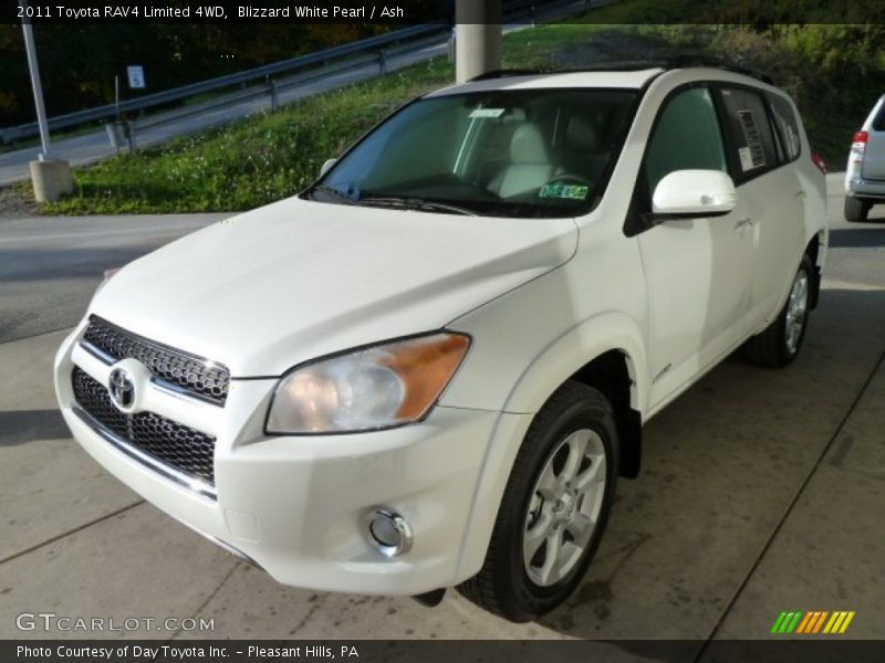 Blizzard White Pearl / Ash 2011 Toyota RAV4 Limited 4WD
