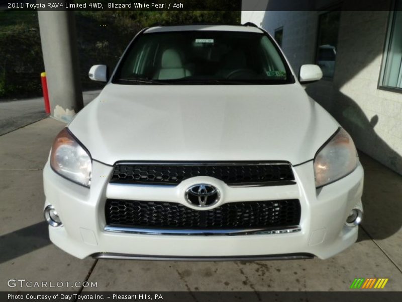 Blizzard White Pearl / Ash 2011 Toyota RAV4 Limited 4WD