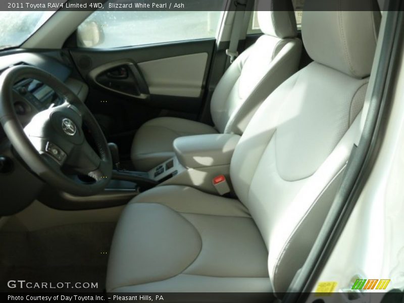 Blizzard White Pearl / Ash 2011 Toyota RAV4 Limited 4WD