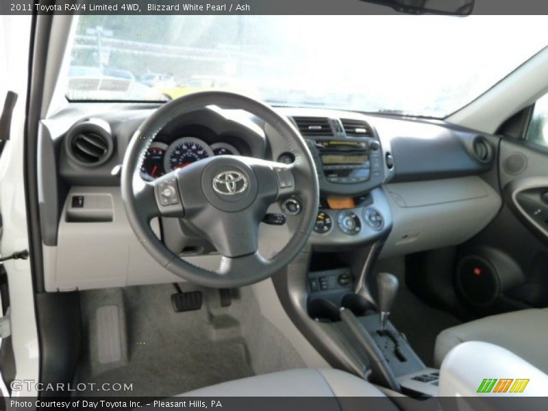 Blizzard White Pearl / Ash 2011 Toyota RAV4 Limited 4WD