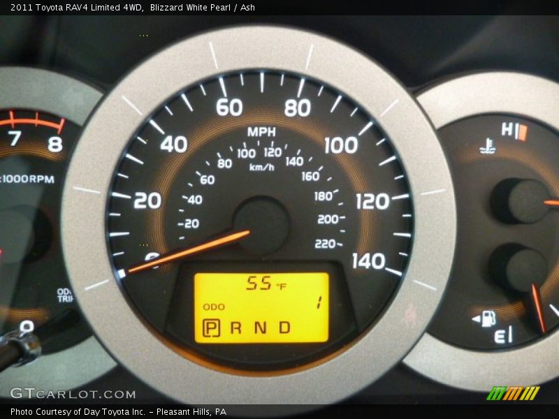 Blizzard White Pearl / Ash 2011 Toyota RAV4 Limited 4WD