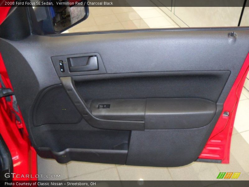 Vermillion Red / Charcoal Black 2008 Ford Focus SE Sedan