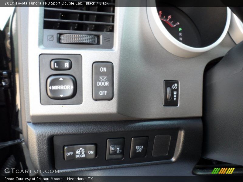 Controls of 2010 Tundra TRD Sport Double Cab