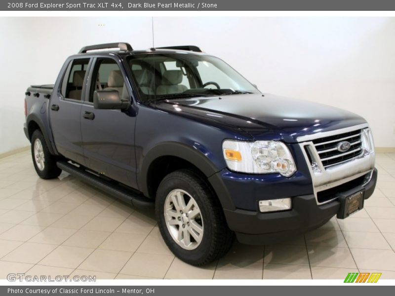 Dark Blue Pearl Metallic / Stone 2008 Ford Explorer Sport Trac XLT 4x4