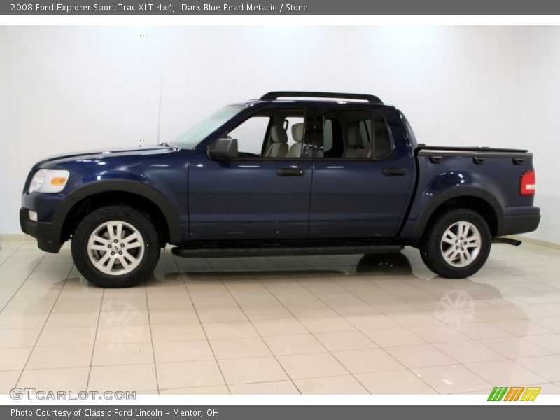 Dark Blue Pearl Metallic / Stone 2008 Ford Explorer Sport Trac XLT 4x4