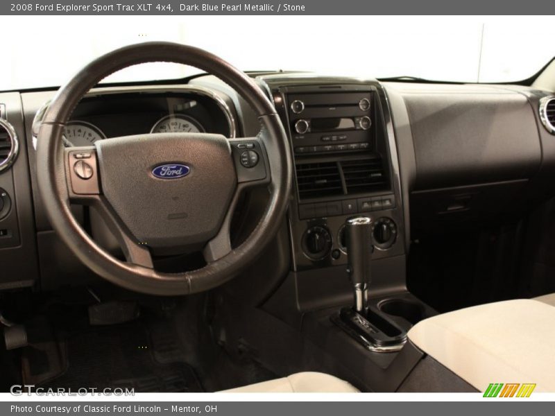 Dark Blue Pearl Metallic / Stone 2008 Ford Explorer Sport Trac XLT 4x4