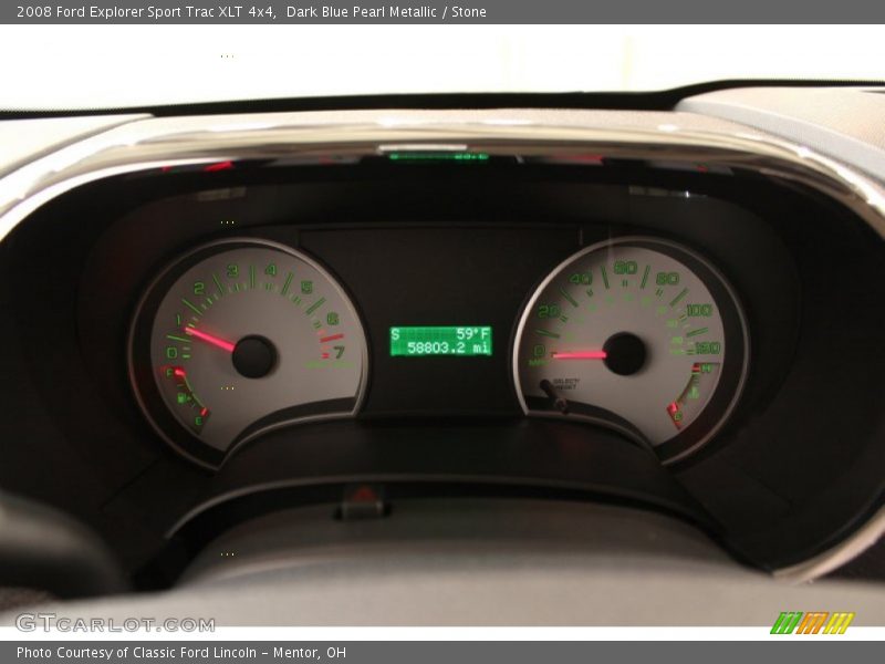 Dark Blue Pearl Metallic / Stone 2008 Ford Explorer Sport Trac XLT 4x4