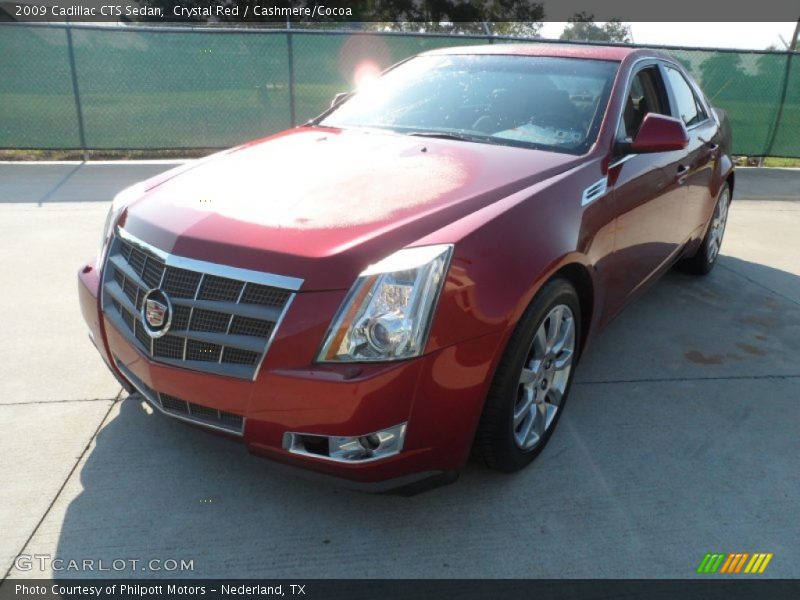 Crystal Red / Cashmere/Cocoa 2009 Cadillac CTS Sedan