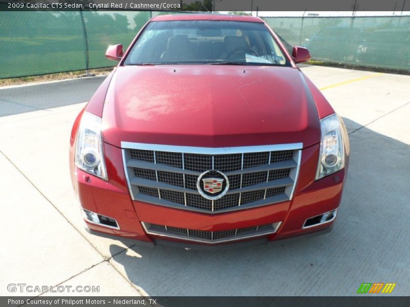Crystal Red / Cashmere/Cocoa 2009 Cadillac CTS Sedan