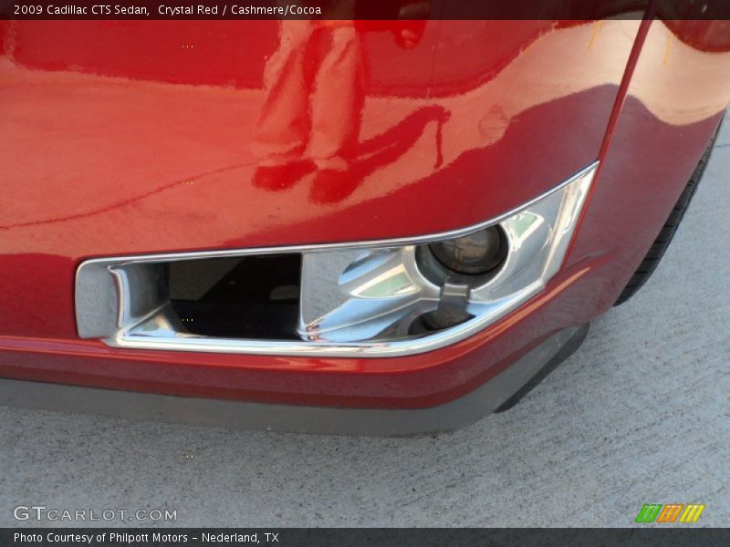 Crystal Red / Cashmere/Cocoa 2009 Cadillac CTS Sedan