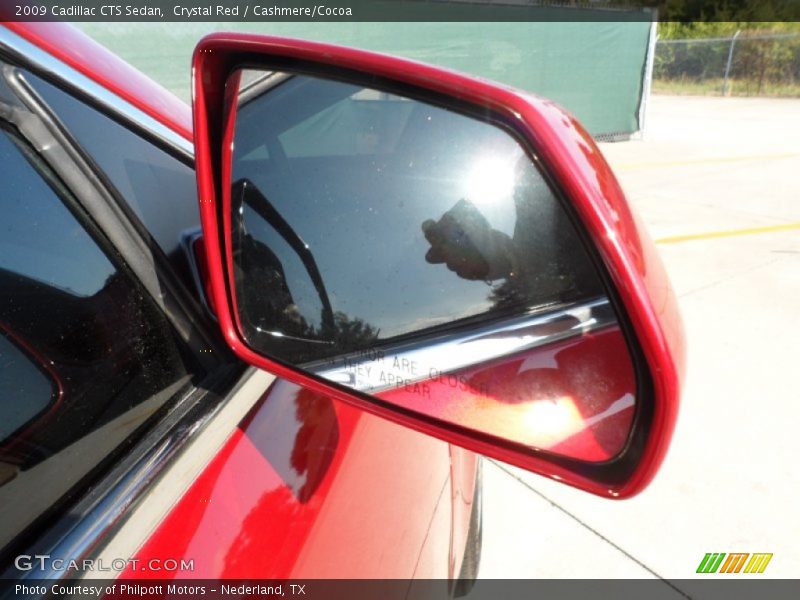 Crystal Red / Cashmere/Cocoa 2009 Cadillac CTS Sedan