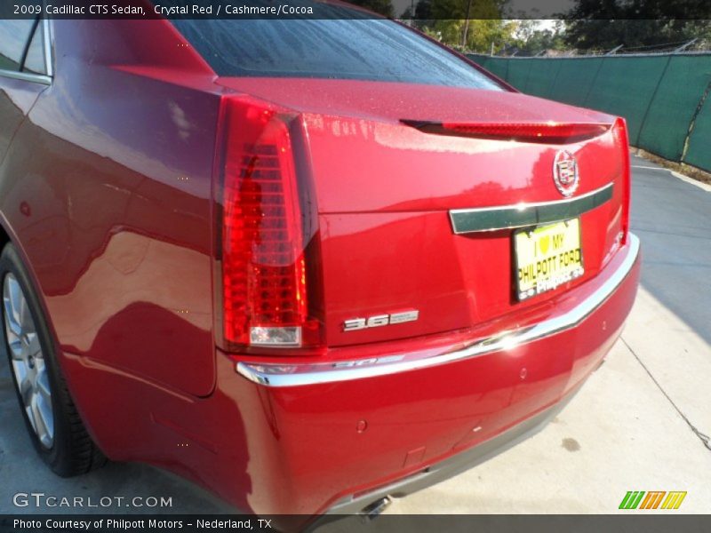 Crystal Red / Cashmere/Cocoa 2009 Cadillac CTS Sedan