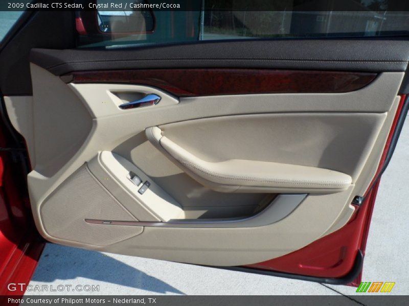 Crystal Red / Cashmere/Cocoa 2009 Cadillac CTS Sedan