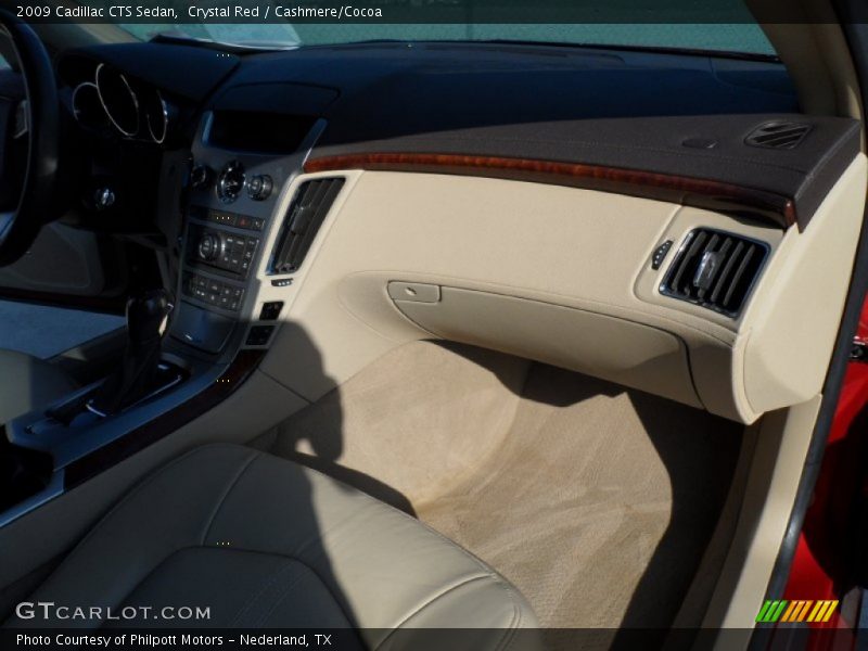 Crystal Red / Cashmere/Cocoa 2009 Cadillac CTS Sedan