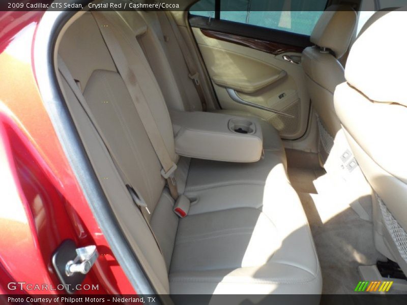 Crystal Red / Cashmere/Cocoa 2009 Cadillac CTS Sedan
