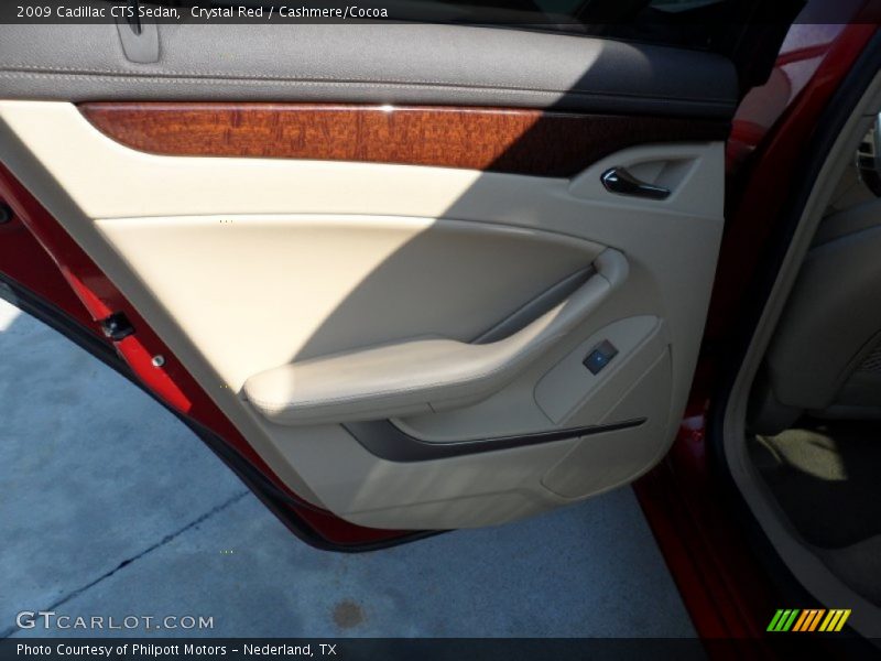 Crystal Red / Cashmere/Cocoa 2009 Cadillac CTS Sedan