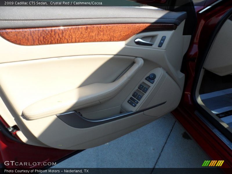 Crystal Red / Cashmere/Cocoa 2009 Cadillac CTS Sedan