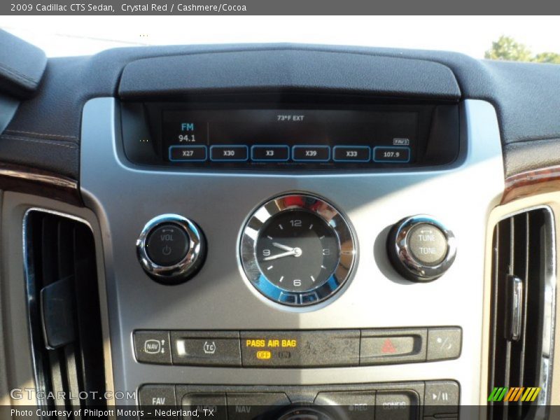 Crystal Red / Cashmere/Cocoa 2009 Cadillac CTS Sedan