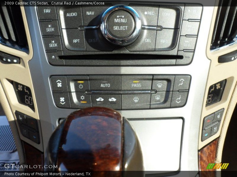 Crystal Red / Cashmere/Cocoa 2009 Cadillac CTS Sedan