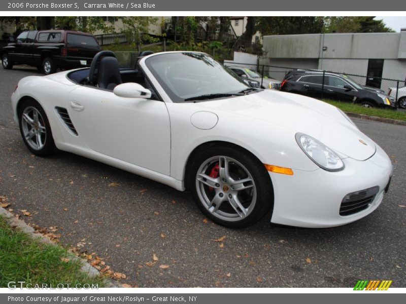 Carrara White / Sea Blue 2006 Porsche Boxster S