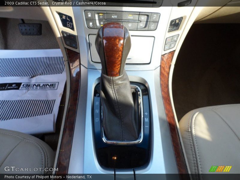 Crystal Red / Cashmere/Cocoa 2009 Cadillac CTS Sedan