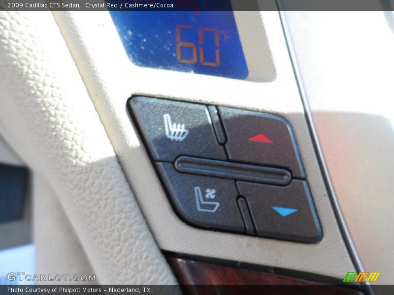 Crystal Red / Cashmere/Cocoa 2009 Cadillac CTS Sedan