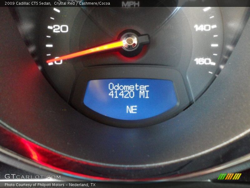Crystal Red / Cashmere/Cocoa 2009 Cadillac CTS Sedan