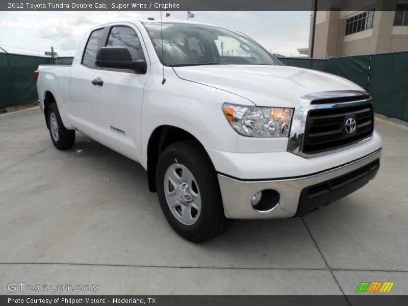 Super White / Graphite 2012 Toyota Tundra Double Cab