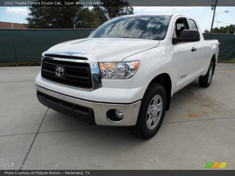 Super White / Graphite 2012 Toyota Tundra Double Cab
