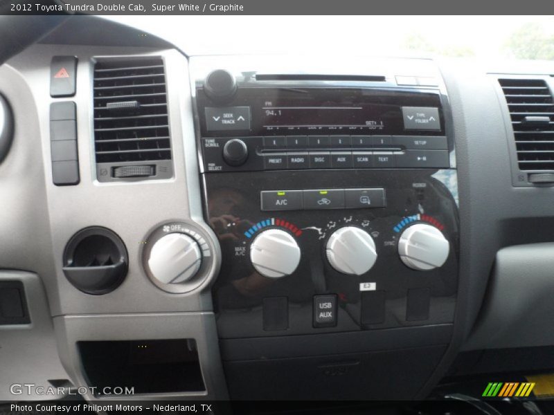 Controls of 2012 Tundra Double Cab
