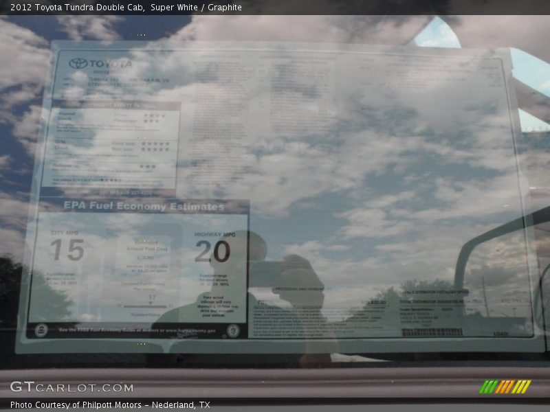 Super White / Graphite 2012 Toyota Tundra Double Cab