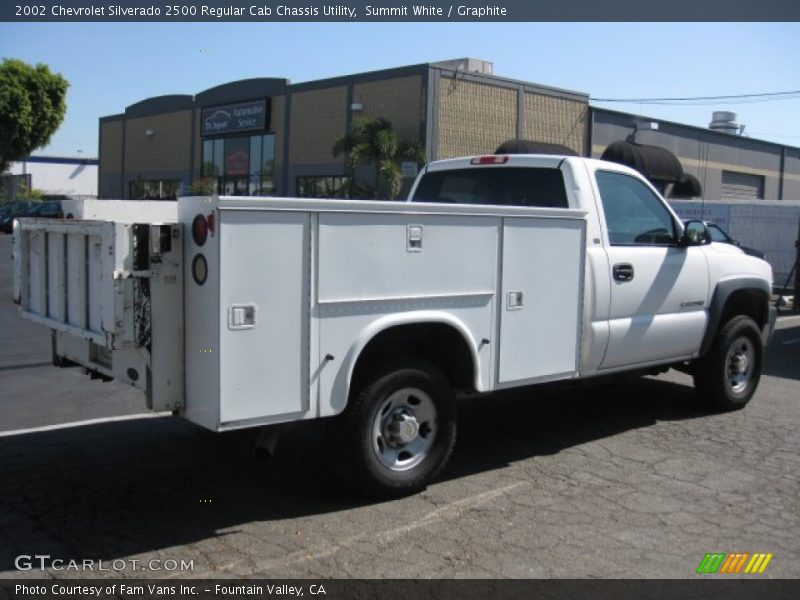 Summit White / Graphite 2002 Chevrolet Silverado 2500 Regular Cab Chassis Utility