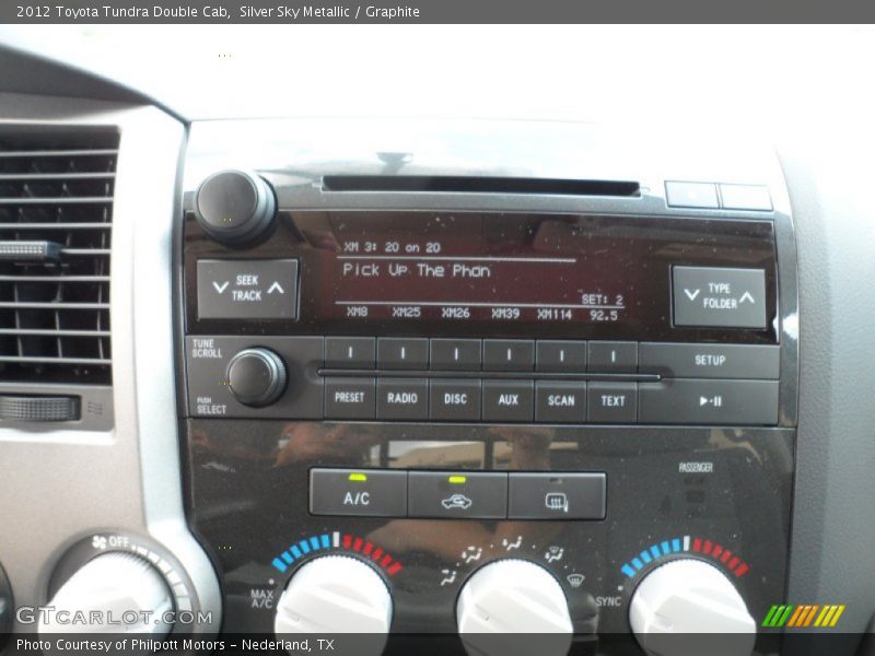 Silver Sky Metallic / Graphite 2012 Toyota Tundra Double Cab