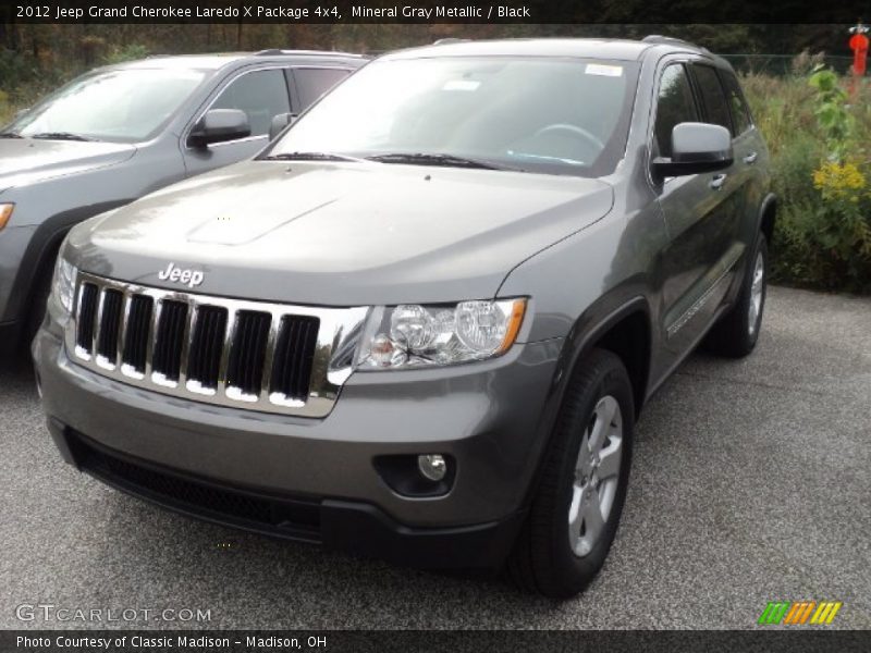 Mineral Gray Metallic / Black 2012 Jeep Grand Cherokee Laredo X Package 4x4