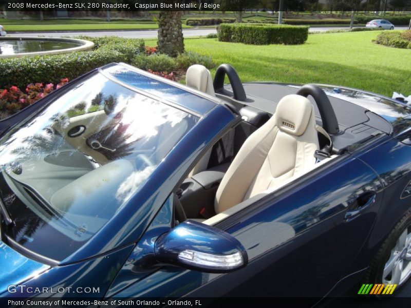 Caspian Blue Metallic / Beige 2008 Mercedes-Benz SLK 280 Roadster