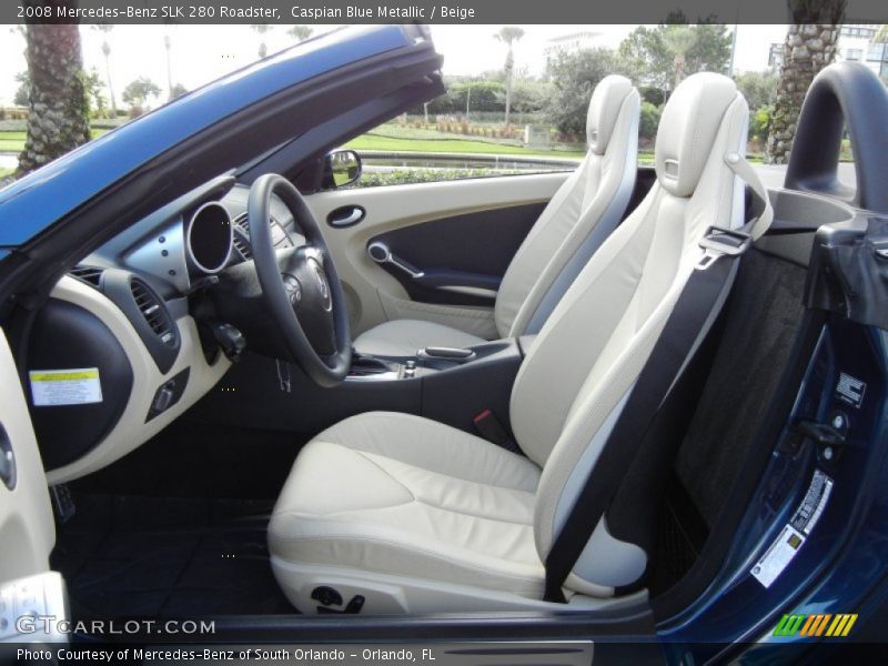 Caspian Blue Metallic / Beige 2008 Mercedes-Benz SLK 280 Roadster