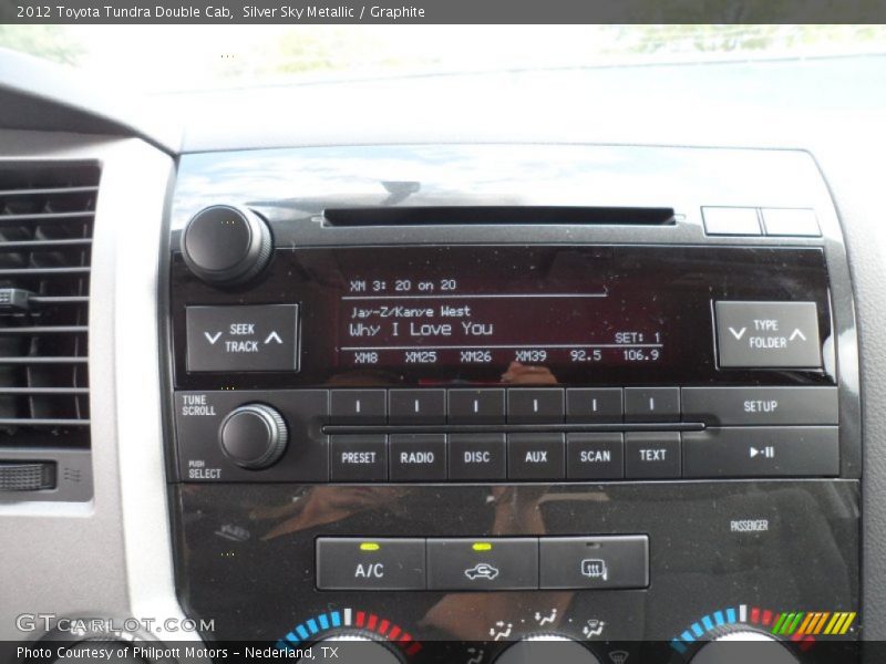 Silver Sky Metallic / Graphite 2012 Toyota Tundra Double Cab