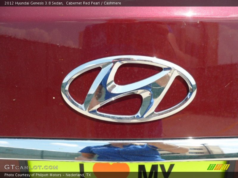 Cabernet Red Pearl / Cashmere 2012 Hyundai Genesis 3.8 Sedan
