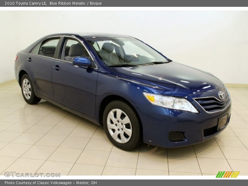 Blue Ribbon Metallic / Bisque 2010 Toyota Camry LE