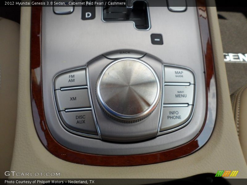 Controls of 2012 Genesis 3.8 Sedan