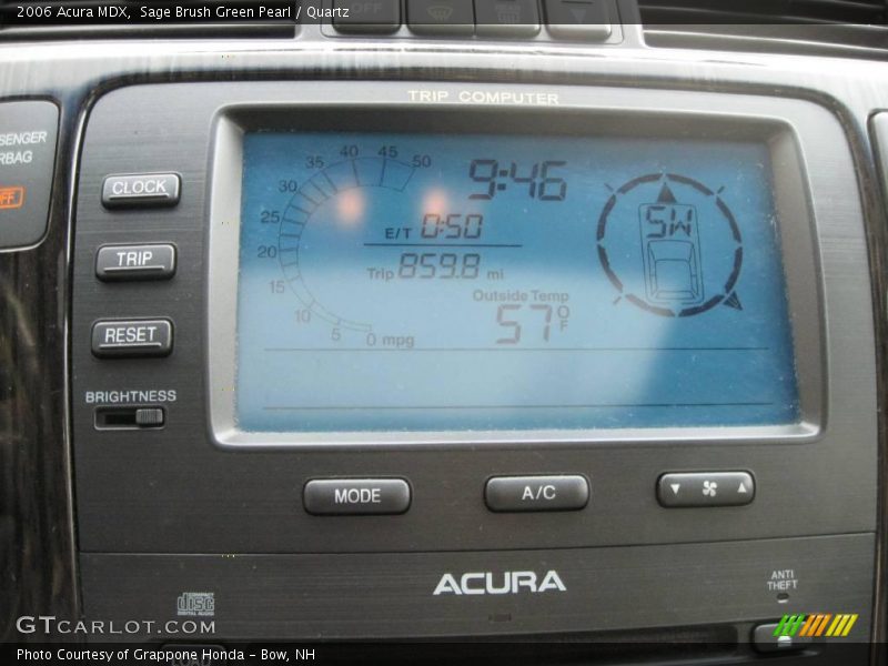 Sage Brush Green Pearl / Quartz 2006 Acura MDX