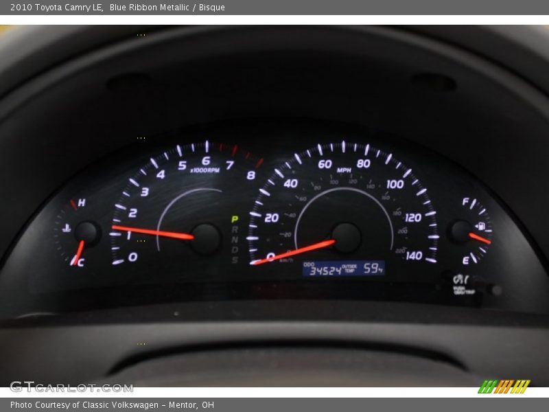  2010 Camry LE LE Gauges