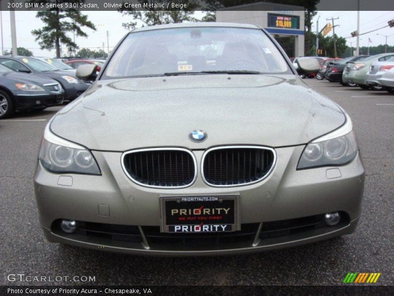 Olivine Green Metallic / Beige 2005 BMW 5 Series 530i Sedan