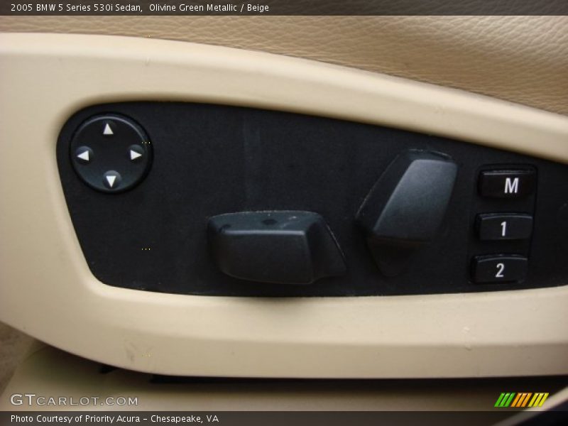 Olivine Green Metallic / Beige 2005 BMW 5 Series 530i Sedan