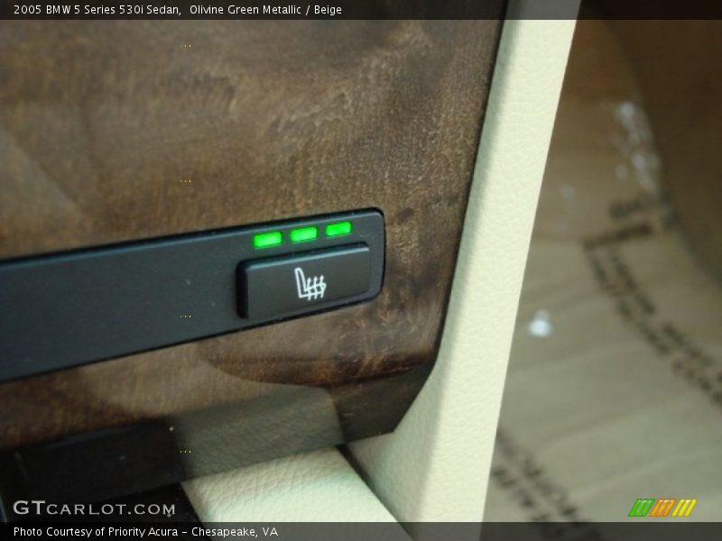 Olivine Green Metallic / Beige 2005 BMW 5 Series 530i Sedan